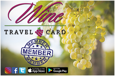 wine travel card member badge